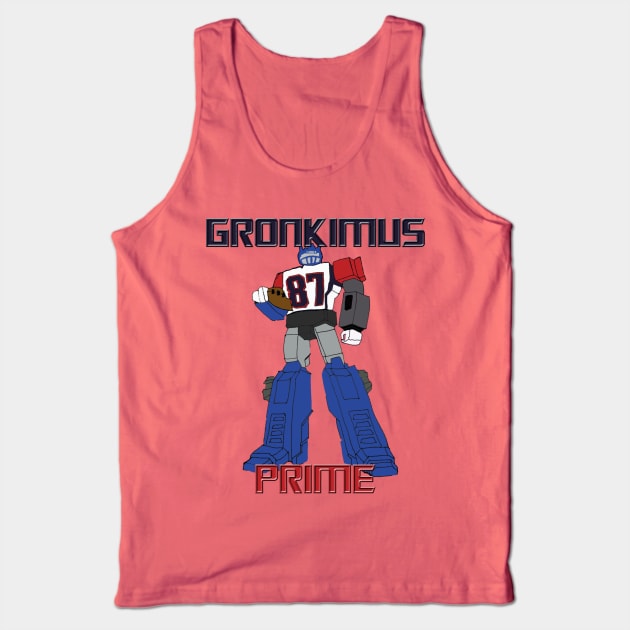 Gronkimus Prime Ultimate Tight End Gronk Tank Top by ArmChairQBGraphics